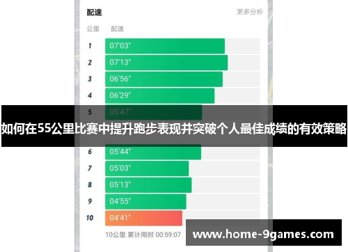 如何在55公里比赛中提升跑步表现并突破个人最佳成绩的有效策略