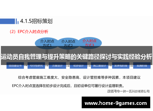 运动员自我管理与提升策略的关键路径探讨与实践经验分析